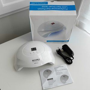 UV LED Nail Lamp, 75W Fast Gel Nail Polish Curing Lamp with Smart Sens